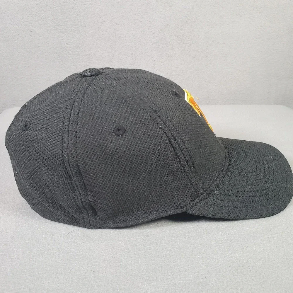 Tennessee Volunteers New Era Cap Hat S/M Fitted Black Orange Stitched Wool Blend